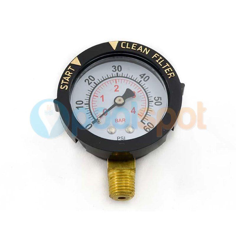 Pressure Gauge, 2" x ¼" MPT w/ Indicator for Pentair Clean & Clear Plus / Posi-Clear RP Cartridge Filter / FNS Plus / Quad DE