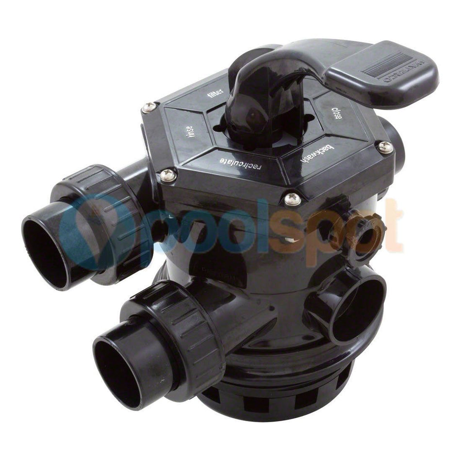 Waterco 40mm/1.5" Top Mount Threaded Multiport Valve w/ unions