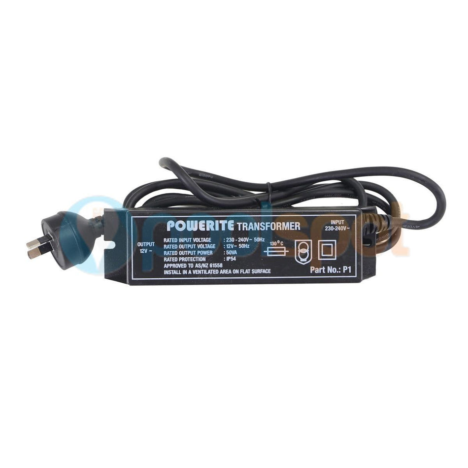 Transformer 12V 50W for 1x PAL 2000 2-Wire Lights