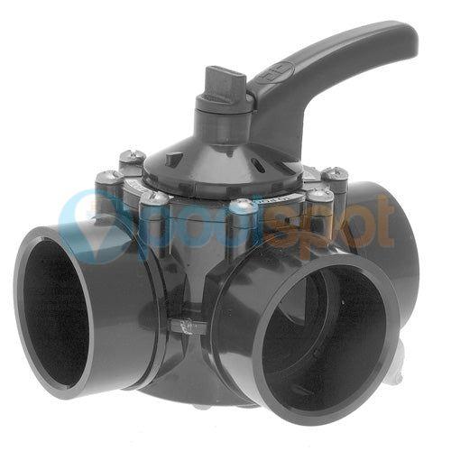 Hayward Deluxe 3 Way 50mm Valve - PVC-U