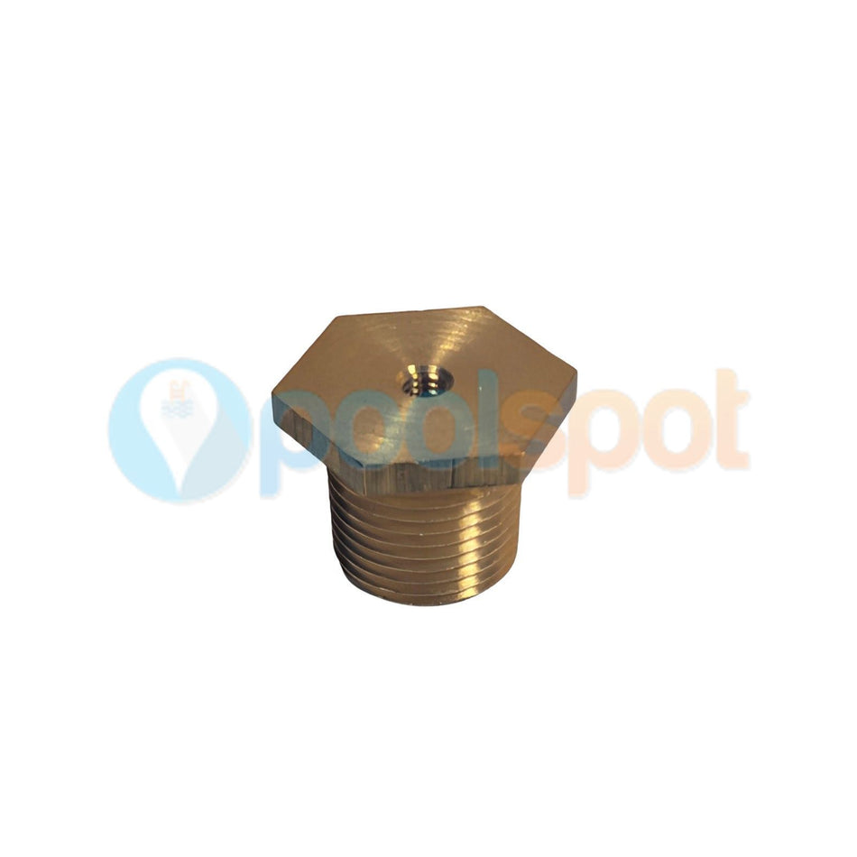 Brass Plug, Hi Limit Switch for AstralPool Gas Heaters
