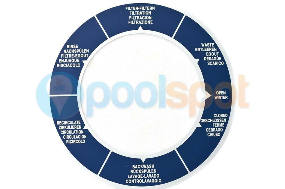 Decal for AstralPool 40mm Multiport Valve (Sep 09-Current)