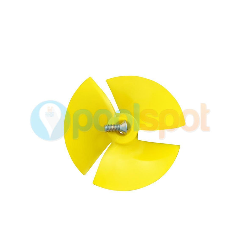 Impeller, Yellow + Screw for Dolphin Robotic Pool Cleaners