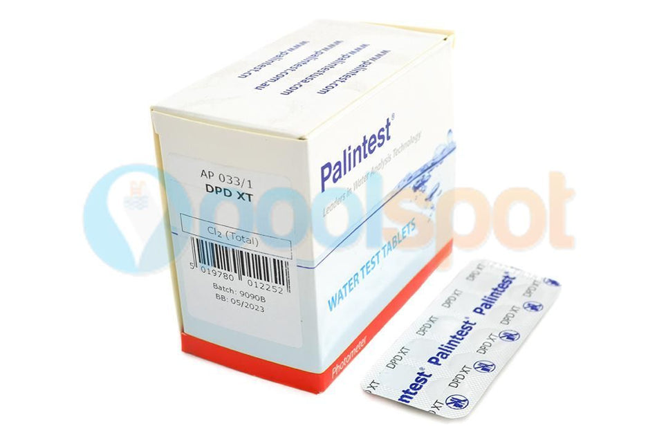 Palintest Total Chlorine Extended Range (DPD XT) - Box of 250 Photometer Test Tablets