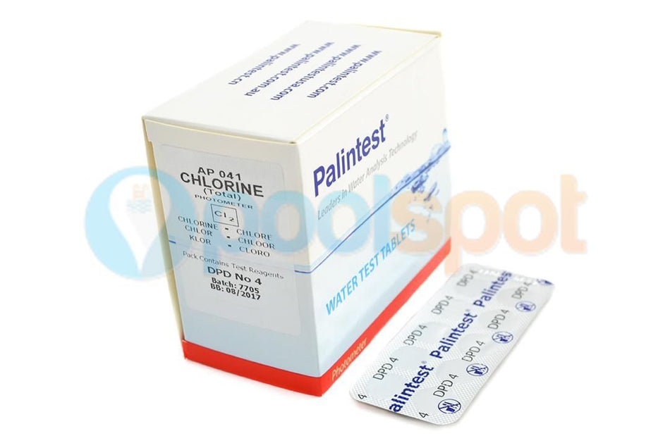 Palintest Total Chlorine (DPD 4) - Box of 250 Photometer Test Tablets