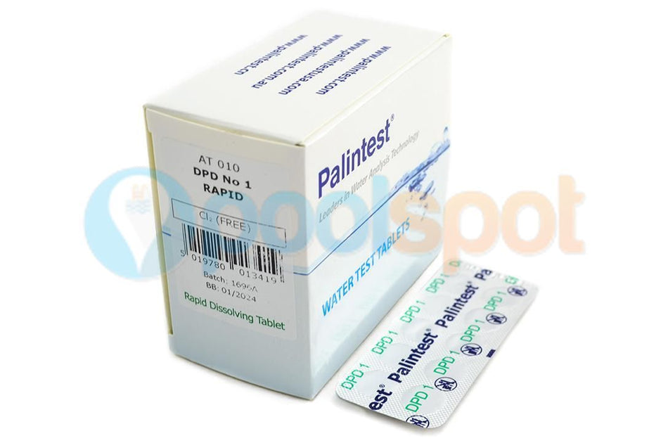DPD 1 Chlorine Test Tablets (10 Tablets per strip)