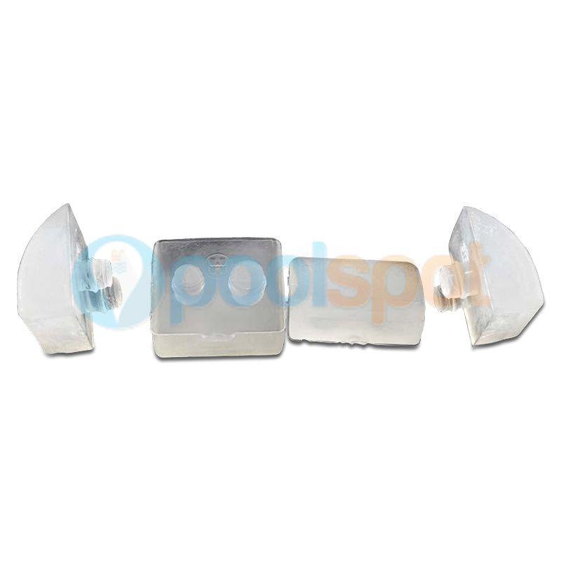 Hayward Pod Shoe Set - Large - Clear / Concrete Pools