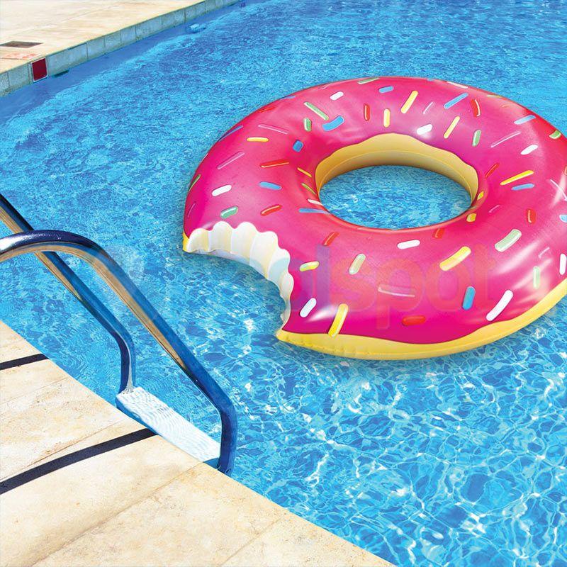 Gigantic Strawberry Donut Premium Pool Float