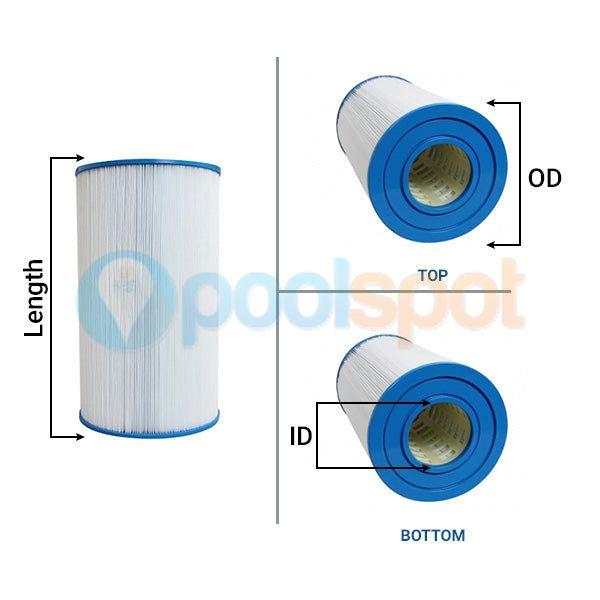 Filter Element, Generic, to suit Davey Easy Clear EC1000 / EC1750 / Crystal Clear CC1000 / CC1750 / Spa-Quip CF1000 / CF1750