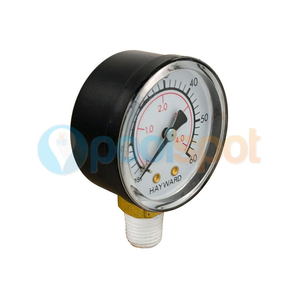 Pressure Gauge, Hayward, Bottom / Lower Mount