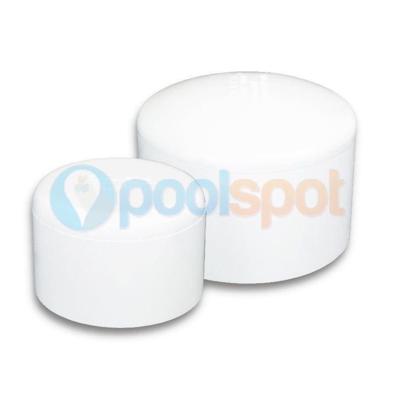 PVC-U Cap Ends - White - Various Sizes