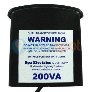 Spa Electrics 12V 200W Transformer (For 2x Halogen light)