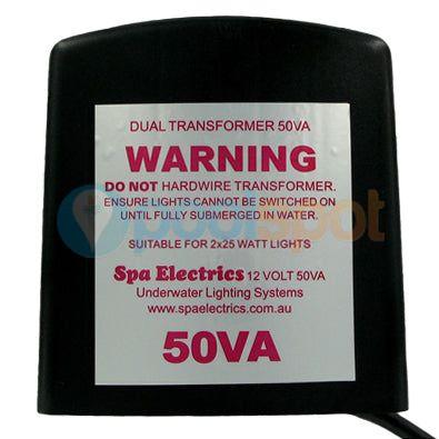 Spa Electrics 12V 50W Dual Transformer (For 2x LED light)