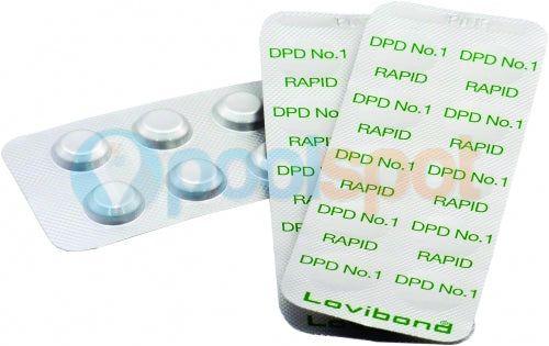 DPD 1 Chlorine Test Tablets (10 Tablets per strip)