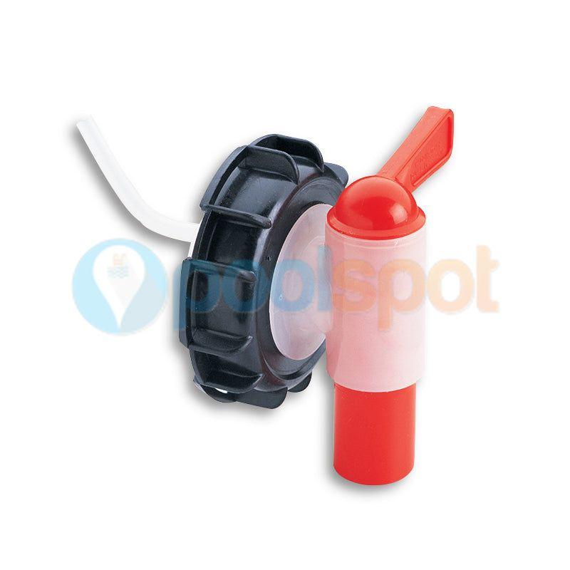 Drum Cap Aeroflow Tap for Liquid Chlorine and Acid Drums