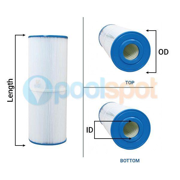 Filter Element, Generic, to suit Quiptron DQ696 / 1500 (New Style) / Onga Pantera PCF75 / PCF150 Mk 1