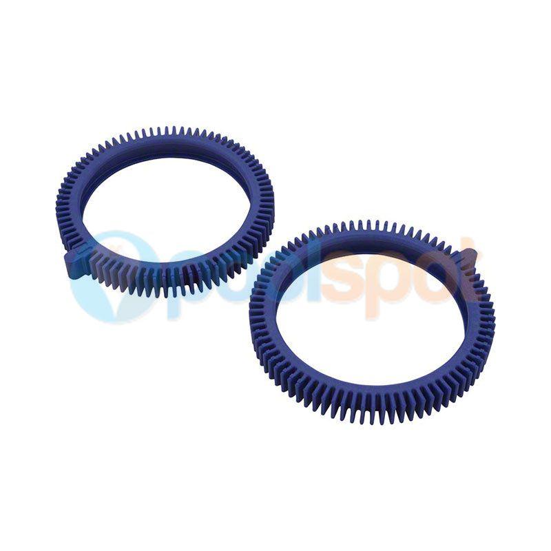 Front Tyre / Tire - Metallic Blue w/ Super Hump 2pk for Hayward Aquanaut 250 / 450