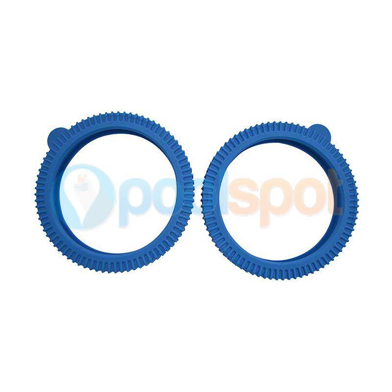 Front Tyre / Tire - Metallic Blue w/ Super Solid 2pk for Hayward Aquanaut 250 / 450