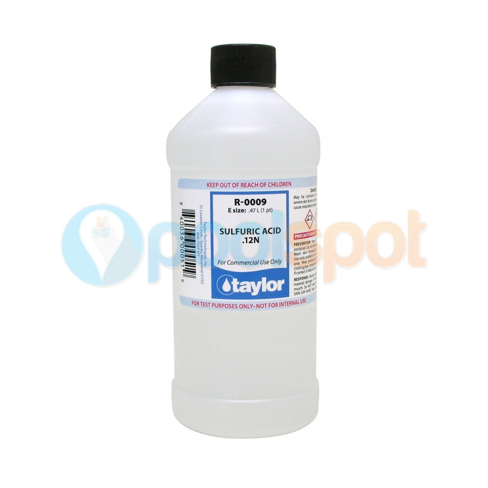 Sulfuric Acid 0.12N Reagent R-0009, Taylor Technologies
