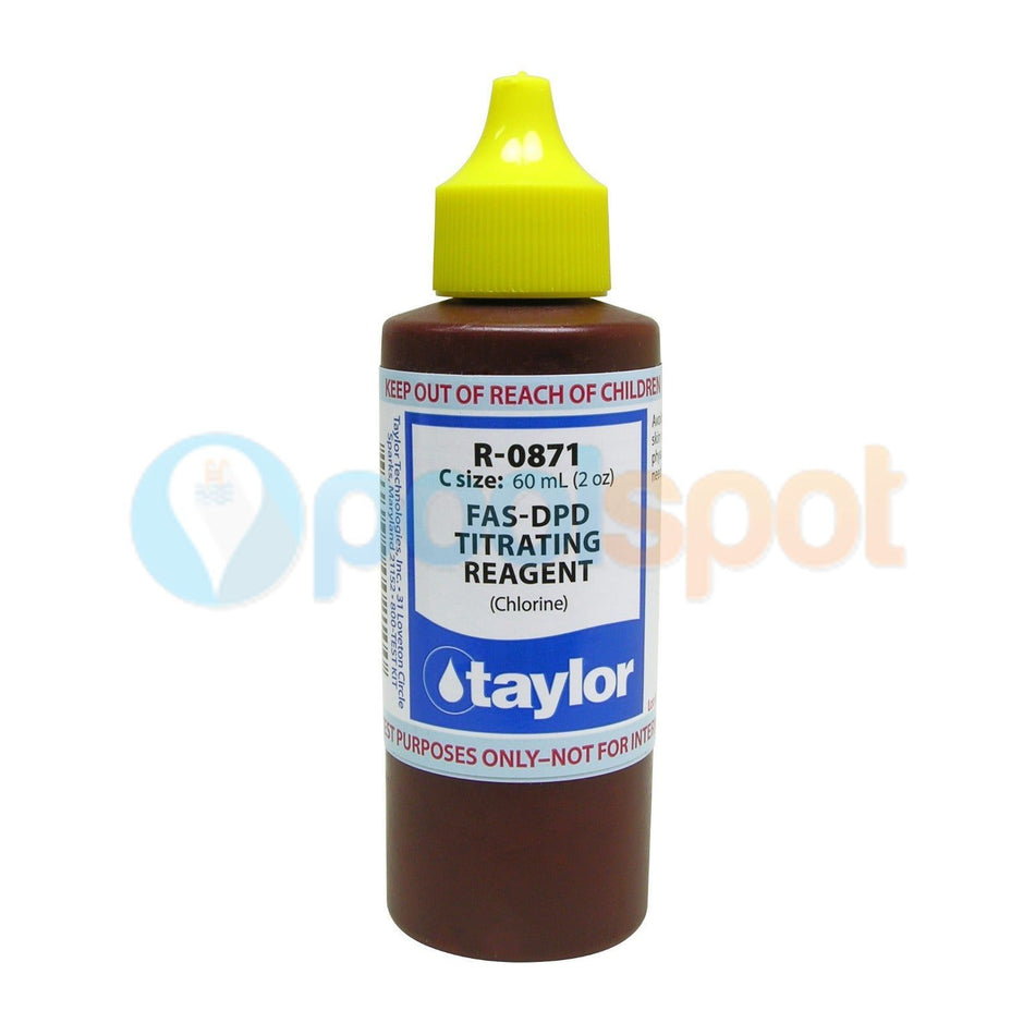 FAS-DPD Titration Reagent for Chlorine R-0871, Taylor Technologies