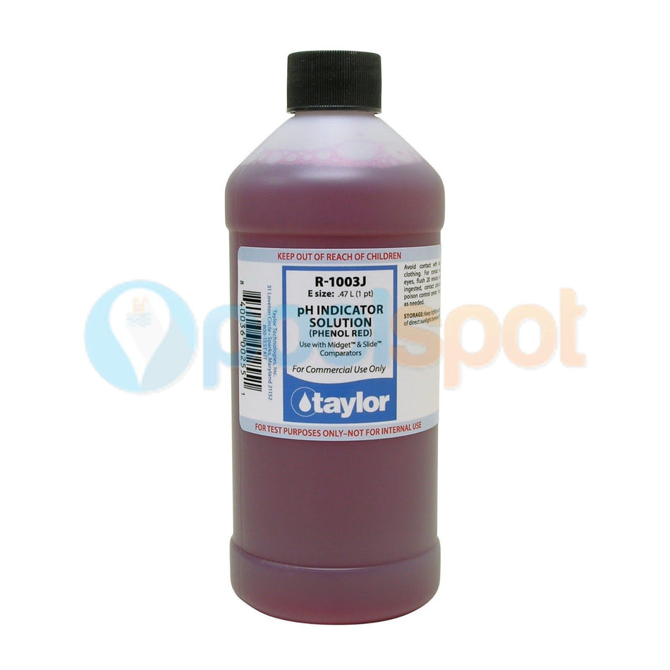 pH Indicator Solution / Phenol Red (for Comparators) R-1003J, Taylor Technologies