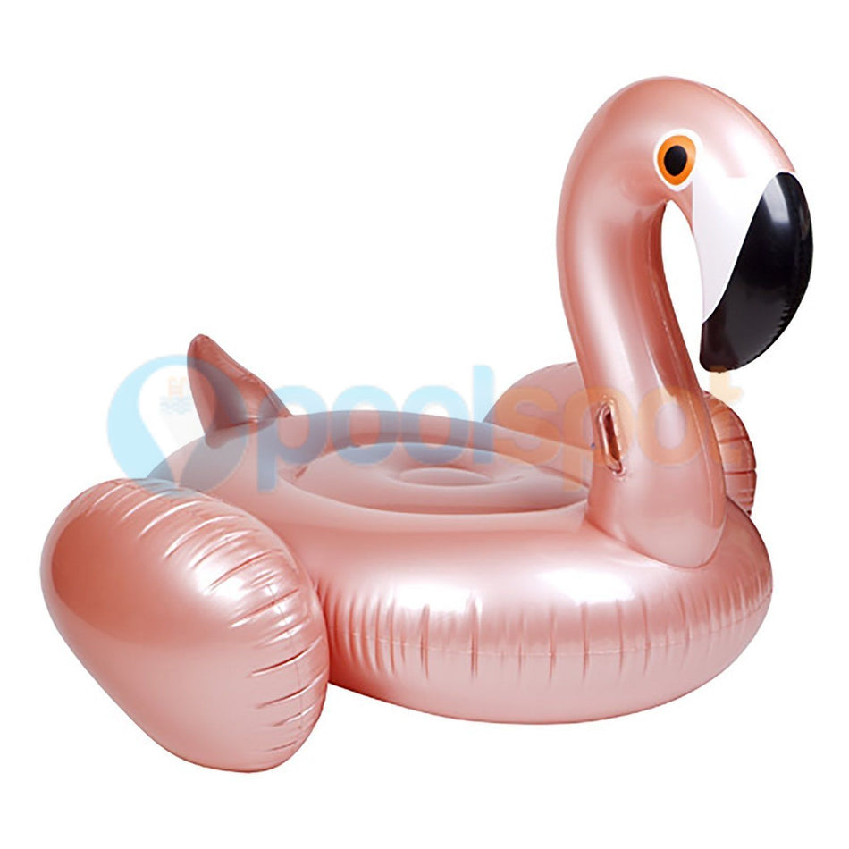 Luxe Ride-On Float Rose Gold Flamingo