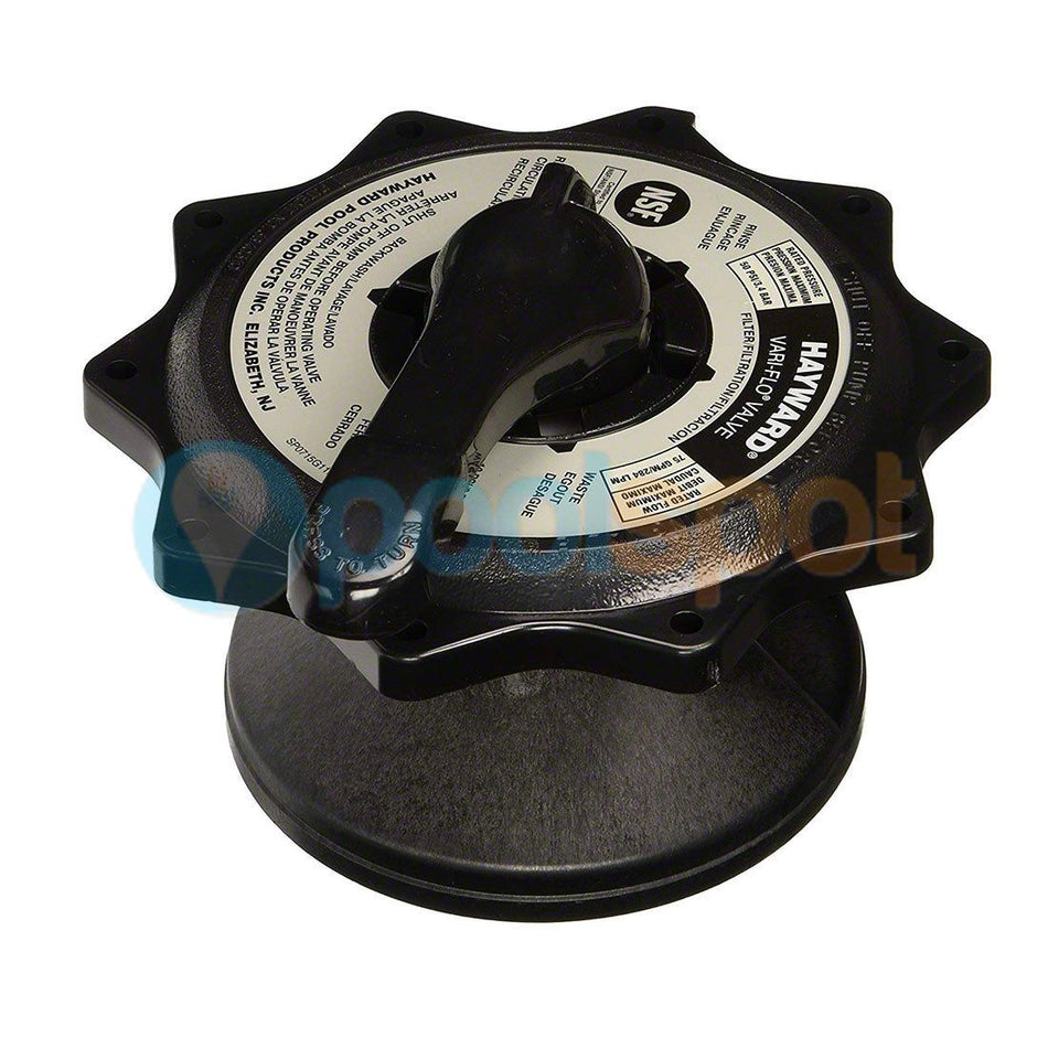 Valve Top Assembly (Black) for Hayward Vari-flo SP0715 / SP0716 Multiport Valve