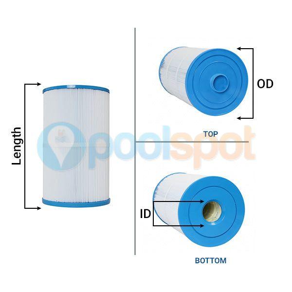 Filter Element, Generic, to suit Sundance Microclean 75 sq ft Spa Filter