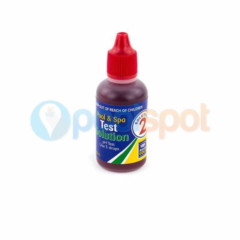 Solution #2 - pH solution for Aussie Gold 4 in 1 test kit (30mL)