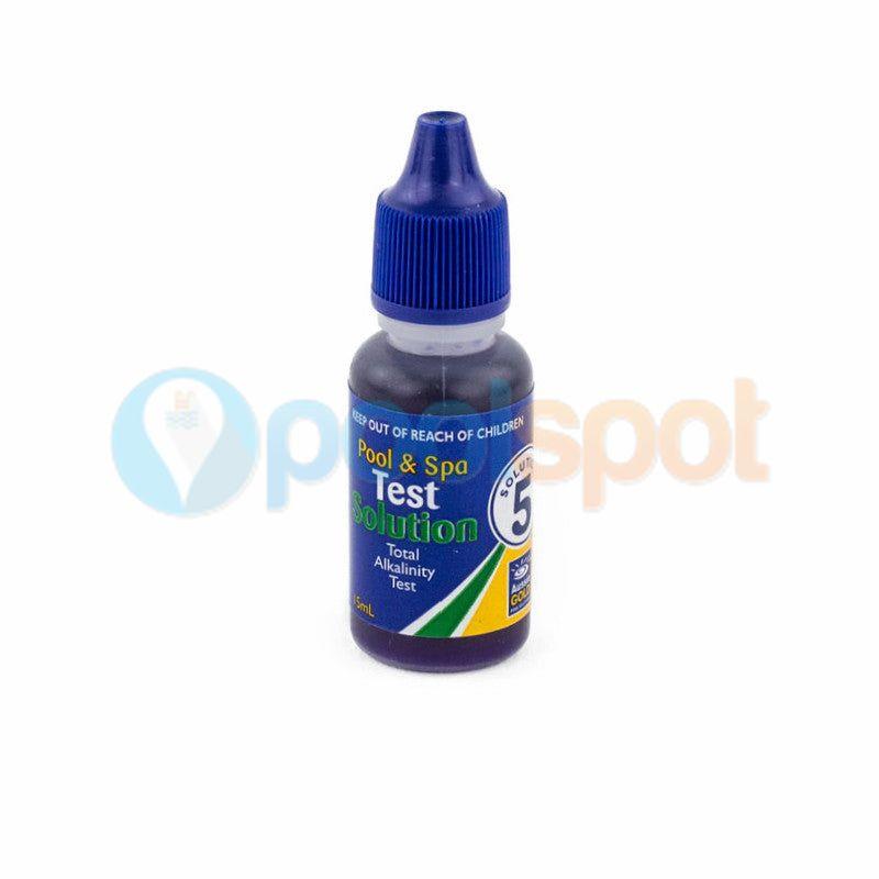Solution #5 Total Alkalinity Solution for Aussie Gold 4 in 1 test kit (15mL)