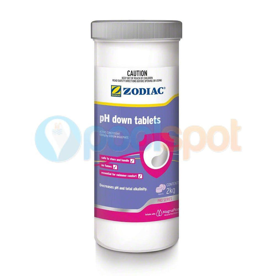 pH Down Tablets, Zodiac, 2kg